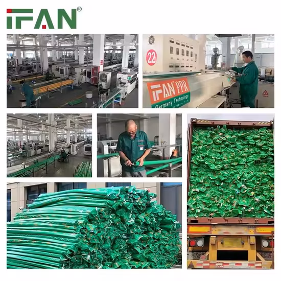 Ifan atacado plástico verde PPR material acessórios para encanamento válvula de esfera de união de latão Pn25 de alta pressão