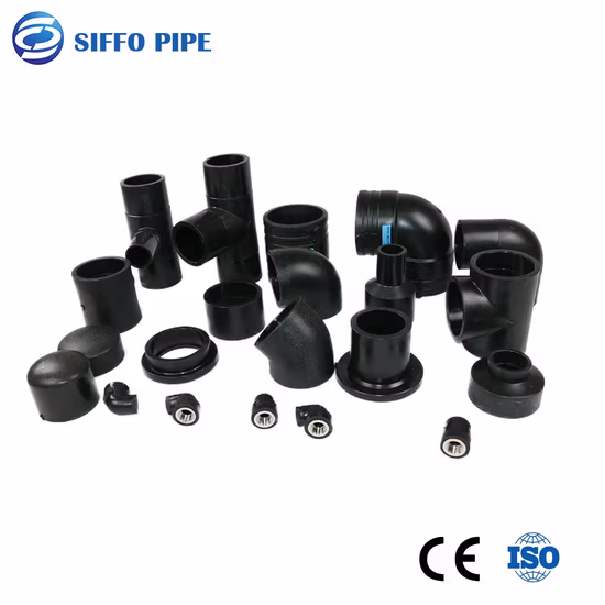 Fabricante Tee/cotovelo de tubo/flange encaixe de tubo HDPE com soldagem por fusão de topo/eletrofusão para irrigação/abastecimento de água/mineração